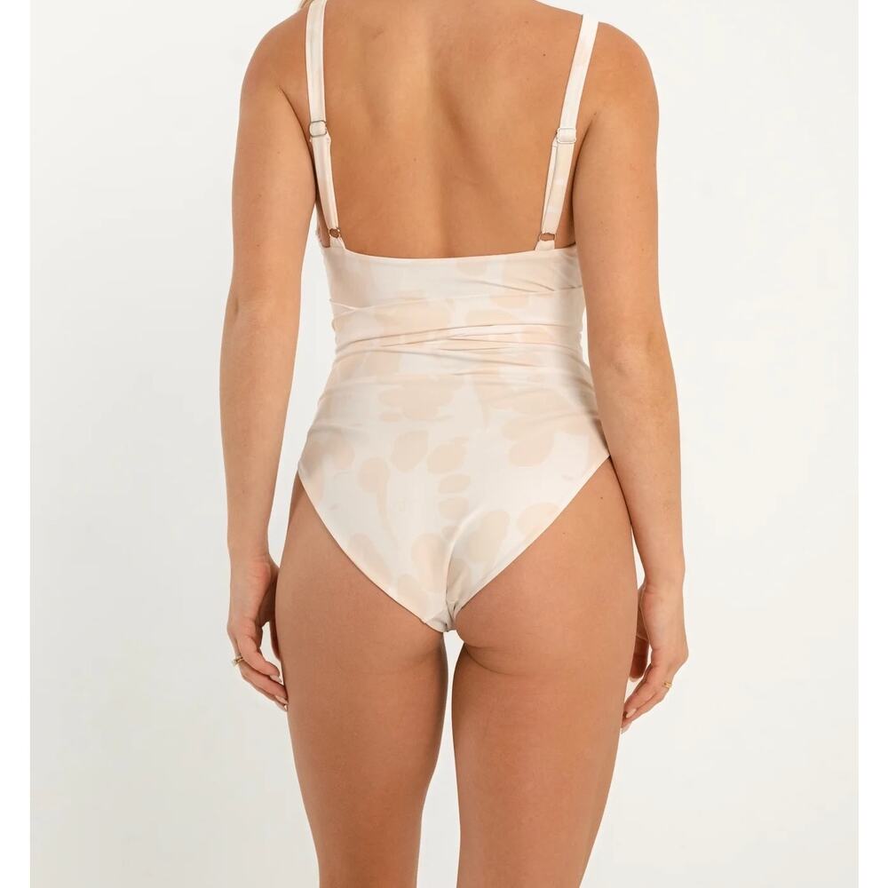 CITRINE Women's Amelia One-Piece Swimsuit In Dark Coral Sz L NWT - Picture 9 of 9